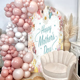 Lofaris Colorful Floral Happy Mothers Day Arch Backdrop